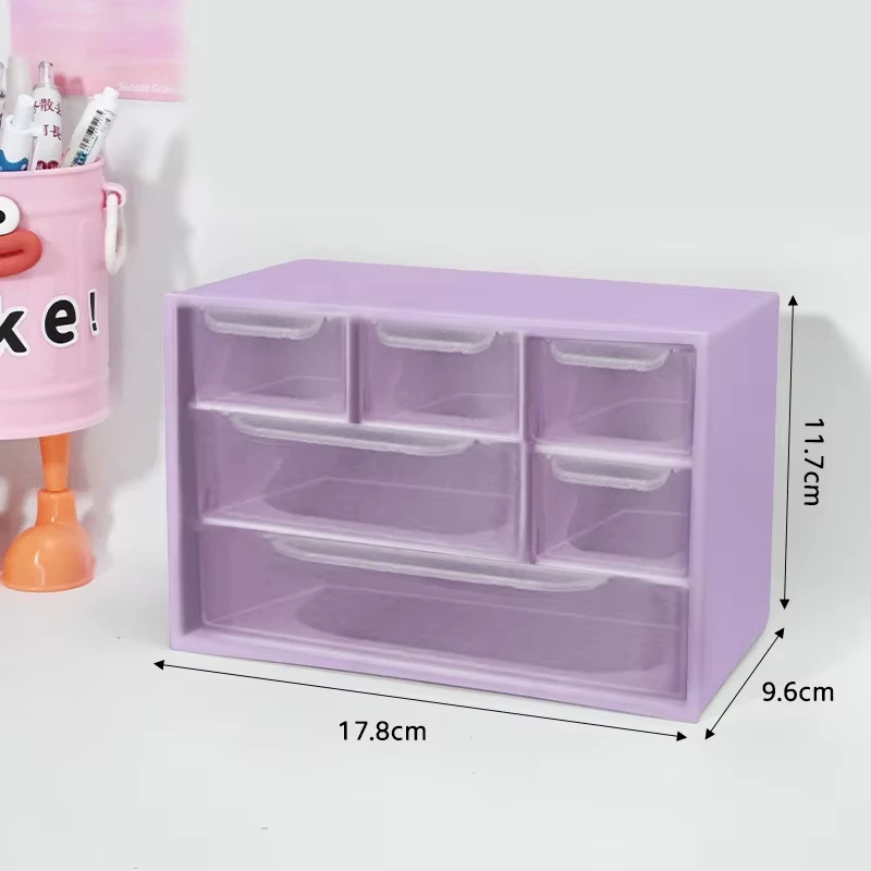 Large Capacity Anti-Dust Multi-Layer Desk Organizer Box Model C