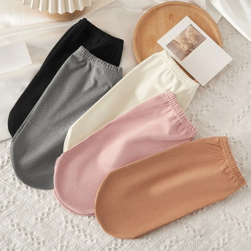 

5pairs Keep Warm Sleeping Socks Soft Postpartum Care Loose Foot Covers Night Wear Solid Color Air Conditioning Socks Sleep Time