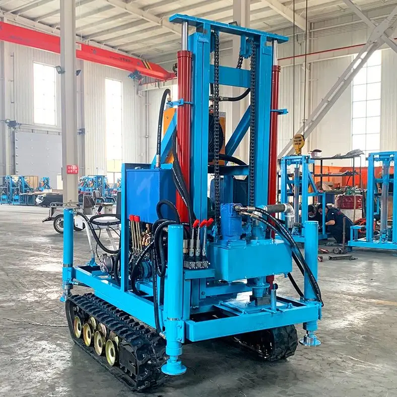 

Customized Diesel Hydraulic Borehole Drilling Rig Portable Water Well Machine 100m-180m 22HP-35HP