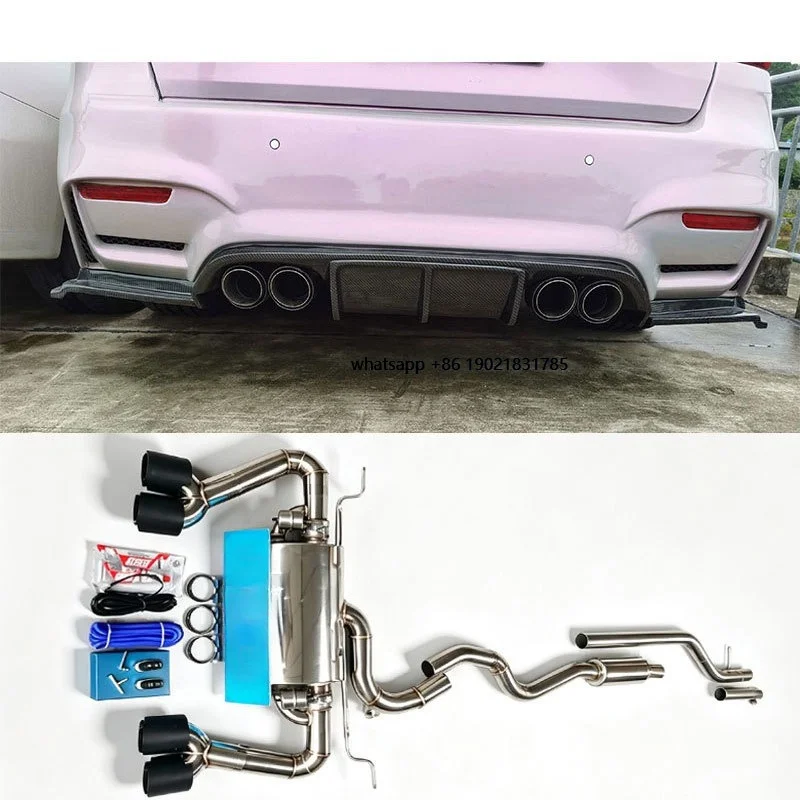 Raymant New High-performance Exhaust Tailpipe with Vacuum Valve Device, Suitable for   3GT F34 Exhaust Retrofit Upgrade to M4