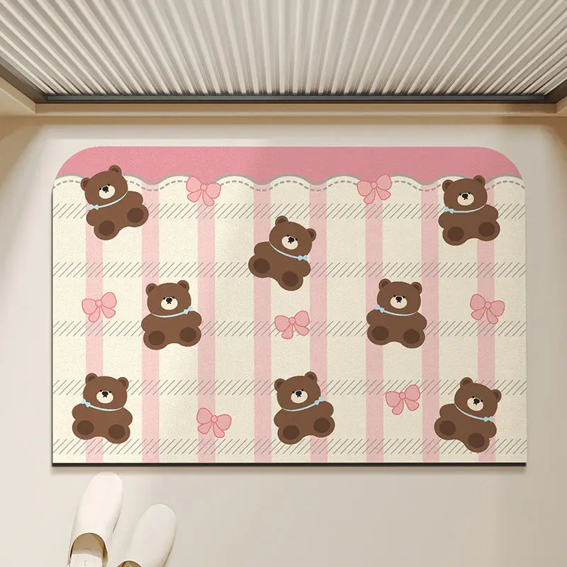 

Мягкий коврик для пола из диатомовой грязи для ванной комнаты, поглощающий коврик для двери туалета, быстросохнущий коврик для двери, коврик для ног, коврик для унитаза, разделительный ковер для сухой и влажной воды