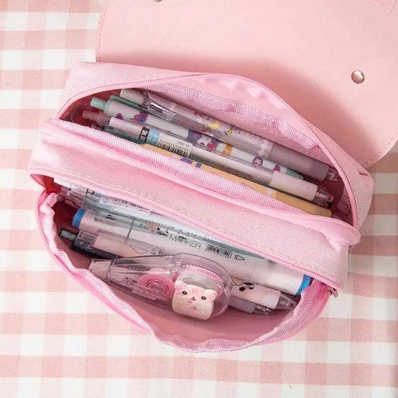 Cute Pencil Bag Cartoon Decompression 3D Extrusion Cat Toy Large Storage High Capacity Bag Pouch Holder Box Organizer For Office