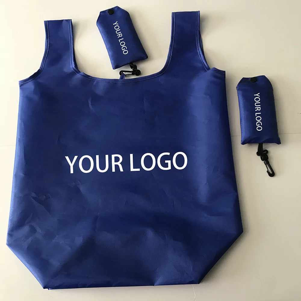 Wholesale Heave Duty Large Capacity Polyester Foldable Phone Bag Eco-friendly Reusable Sturdy Storage Tote Bag