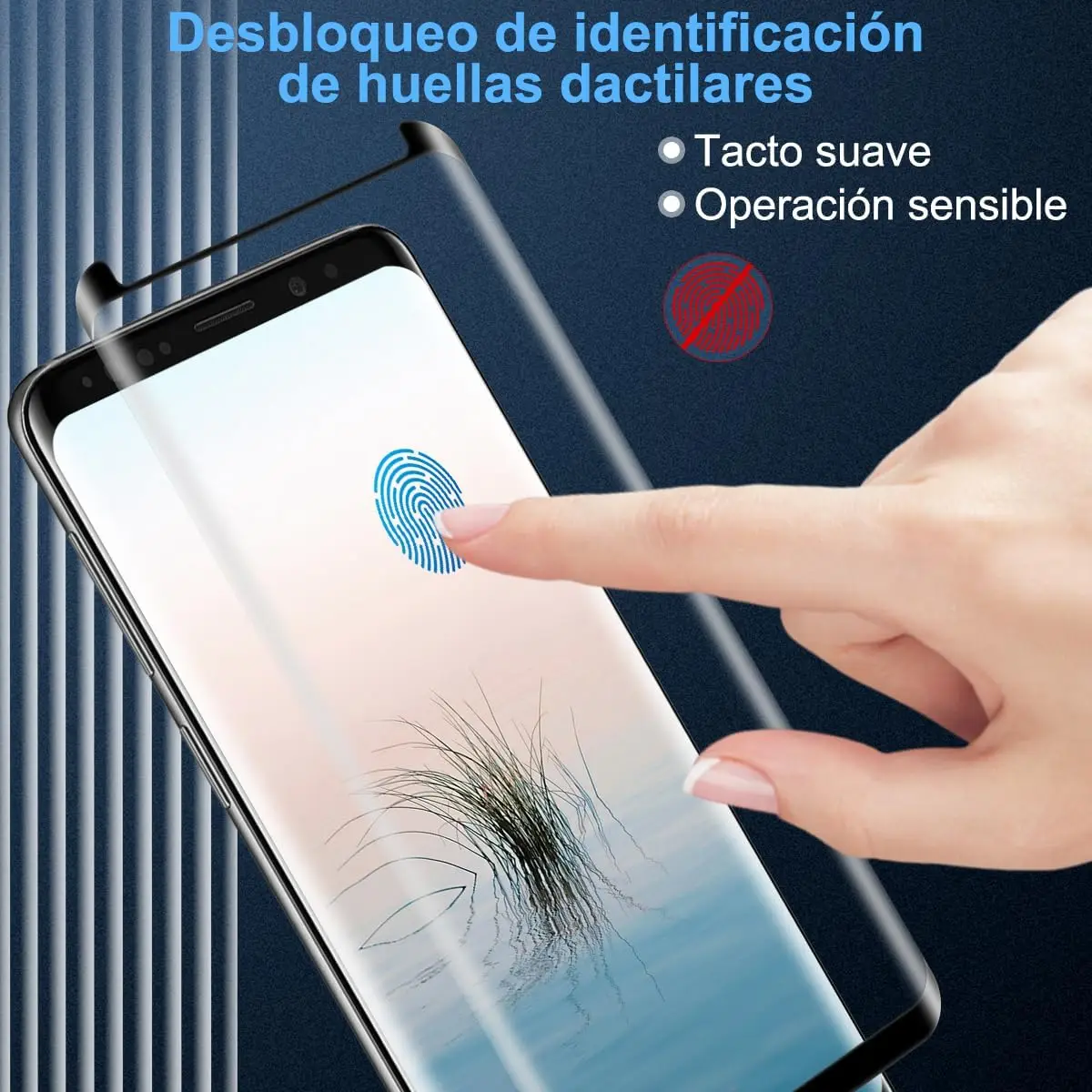 لهاتف Samsung Galaxy S8 S9 واقي شاشة عالي الوضوح مضاد للسقوط من الزجاج المقسى #3