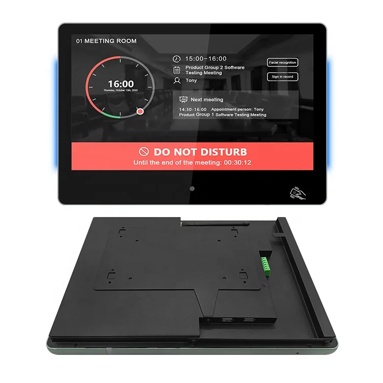 كمبيوتر لوحي معدني مقاس 13 بوصة يعمل بنظام Android Poe شاشة لمس عالية الجودة وشاشة سعوية ذكية ومورد NFC أمامي #3