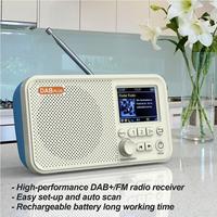 C10 2.4 inch Color LCD Screen Alarm Clock DAB DAB+ FM Digital Radio Bluetooth-compatible 5.0 DAB/FM Receiver Broadcasting Player