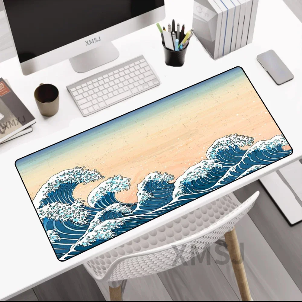 Wave 1000X500MM Desk Mat Laptop Gaming Mouse Pad Gaming Accessories Keyboard Large Mousepad Xxl PC Gamer Csgo Carpet Gaming Desk