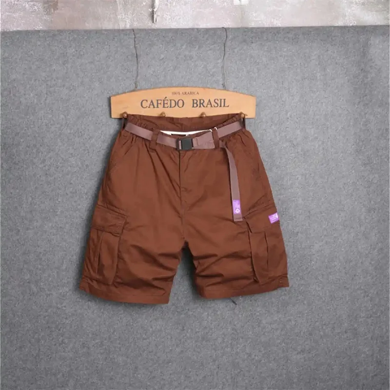 2026 Men's Summer Casual Cargo Shorts American Style Multi-Pocket Outdoor Trendy Streetwear Five-Pocket Low-Rise Men's Shorts