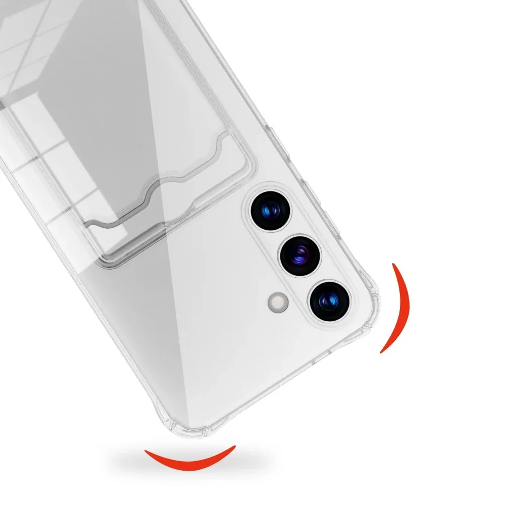 Für S26 Ultra Transparente Kartenfach-Silikonhülle Für Samsung Galaxy S26 S25 Edge S24 S23 S22 S21 Note 20 Ultra Schutzhülle – Detail 12