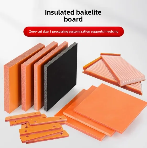 3/5/8/10mm Bakelite Sheet Bakelite Plate Board Electrostatic Prevention Insulated Panels for DIY 100x150mm 200x250mm 300x300mm