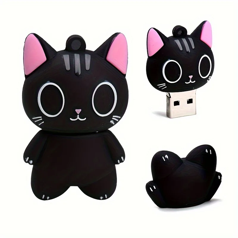 

Kawaii Cat USB Flash Drive, Portable Cute USB Stick, Creative Design USB Storage, Memory Stick Gift for Kids & Students