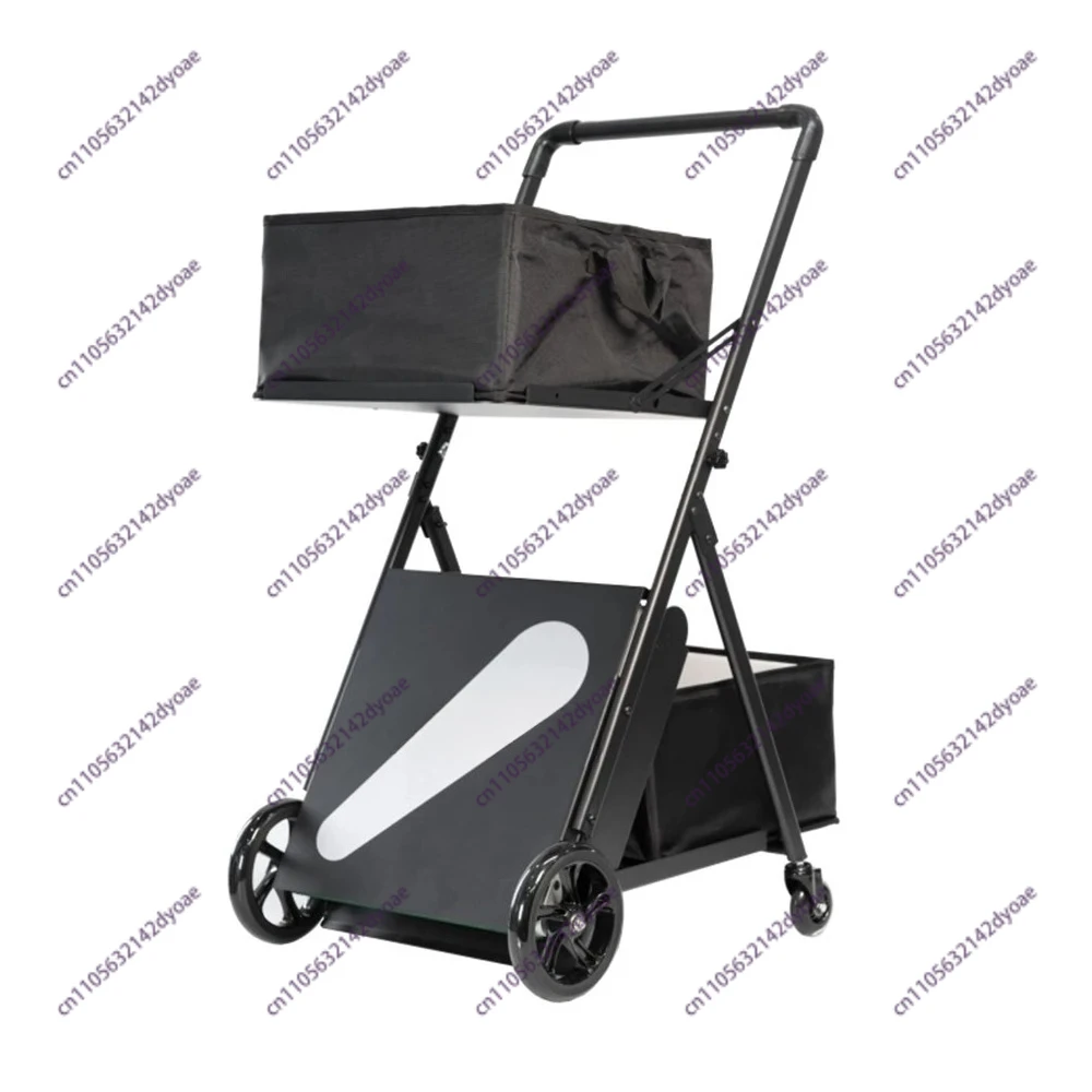 Portable Tennis ball picking machine Collector pick-up cart foldable ball cart Tennis training ball picker