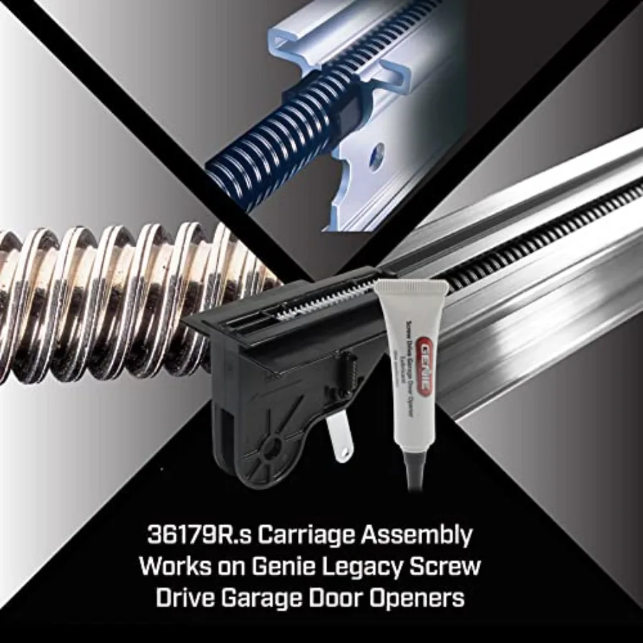Genie OEM 36179R.s Schlitten- und Schmiermittel-Set für Garagentoröffner mit Schraubantrieb