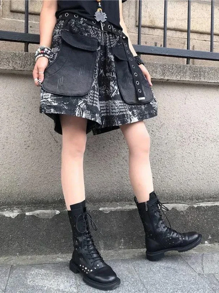 Wide Women's Denim Shorts Korean Style Retro Female Short Jeans Pants Aesthetic Classic Flowy Low Price Harajuku Fashion Jorts