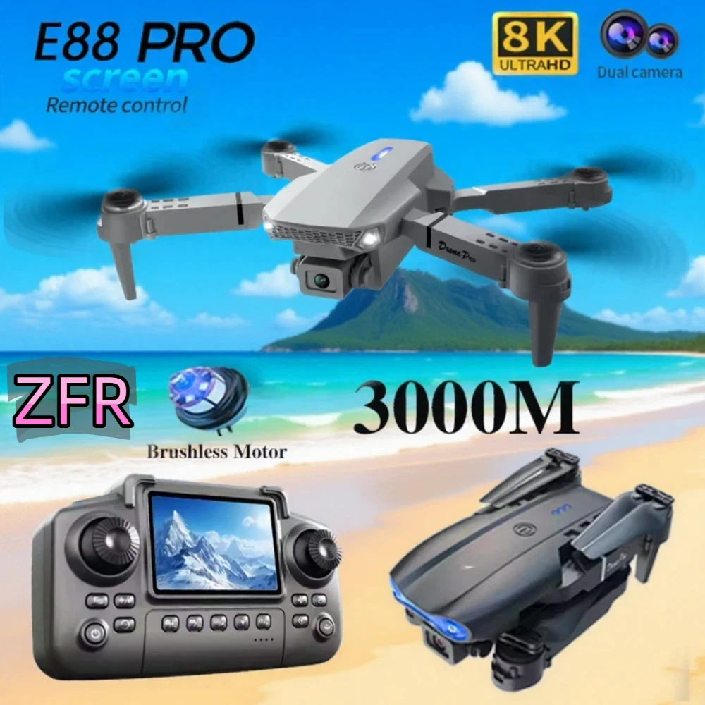 2025 New E88 Pro Drone 5G GPS Professional 8K HD Dual Camera Aerial Photography Remote Control Aircraft Quadcopter RC Toy Gifs