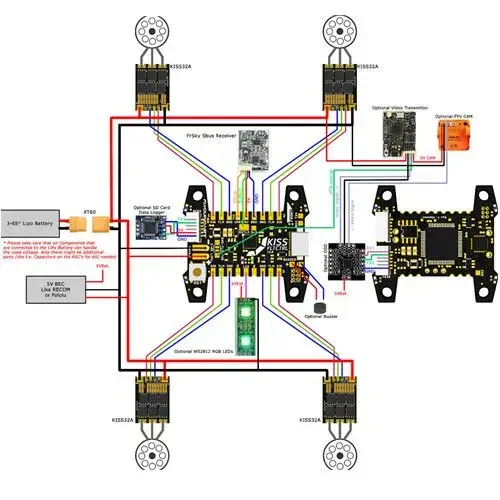 KISS V2 F7 Flight Control 32 bit Flight Controller simplified Flight controller KISS FC V2