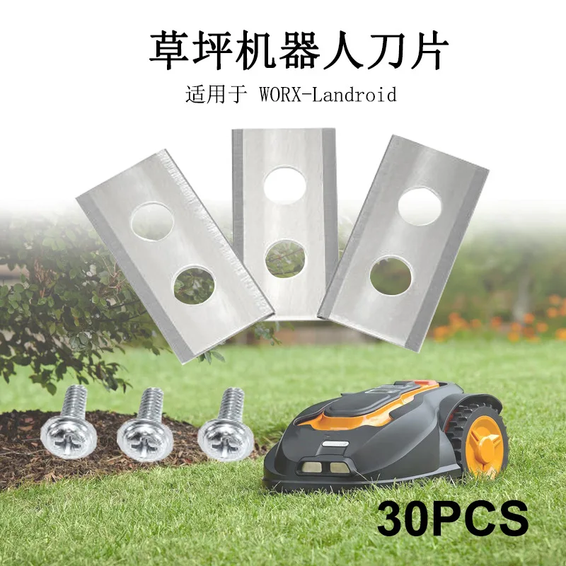 

For lawn mower blades Smart lawn mower blades Stainless steel Double hole for WORX-Landroid