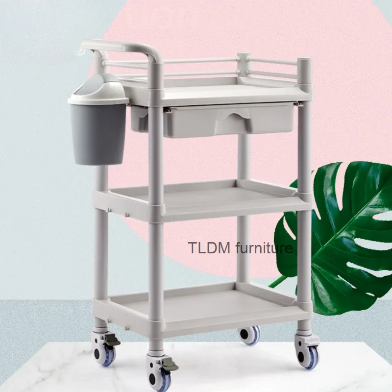 

Tattoo Cosmetic Salon Trolley Medical Organizer Manicure Tool Salon Trolley Service Makeup Carrello Attrezzi Salon Furniture HD