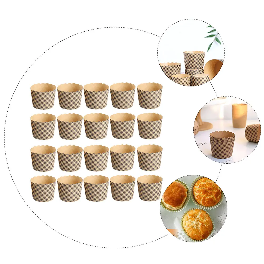

100 pcs Thick Coated Cake Paper Cups Muffin Baking Holders Safe Disposable Party Wedding Birthday Celebration Festival Home
