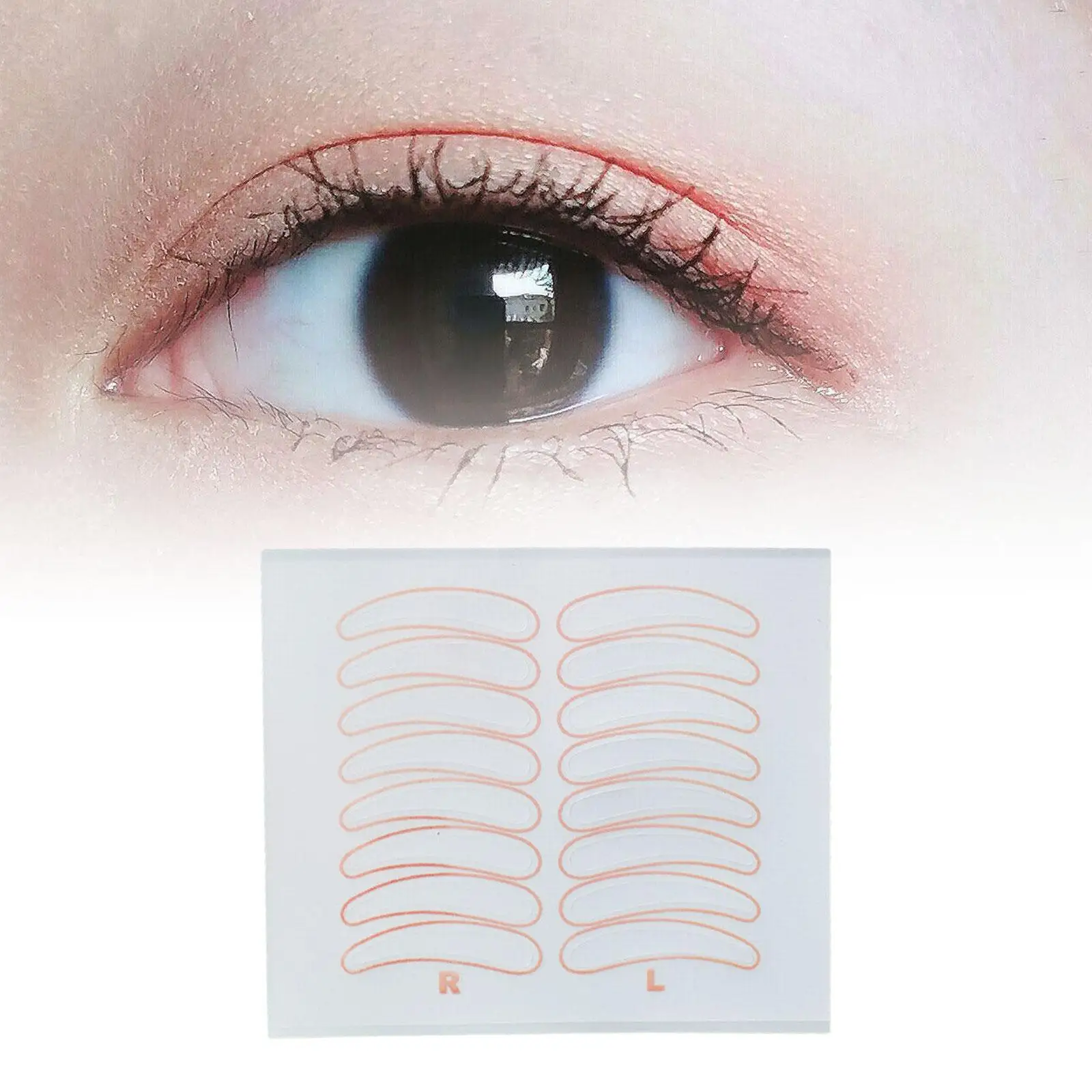 10Pcs Double Eyelid Tape Stickers Eye Lift Invisible for Droopy Lids,Hooded Eyes