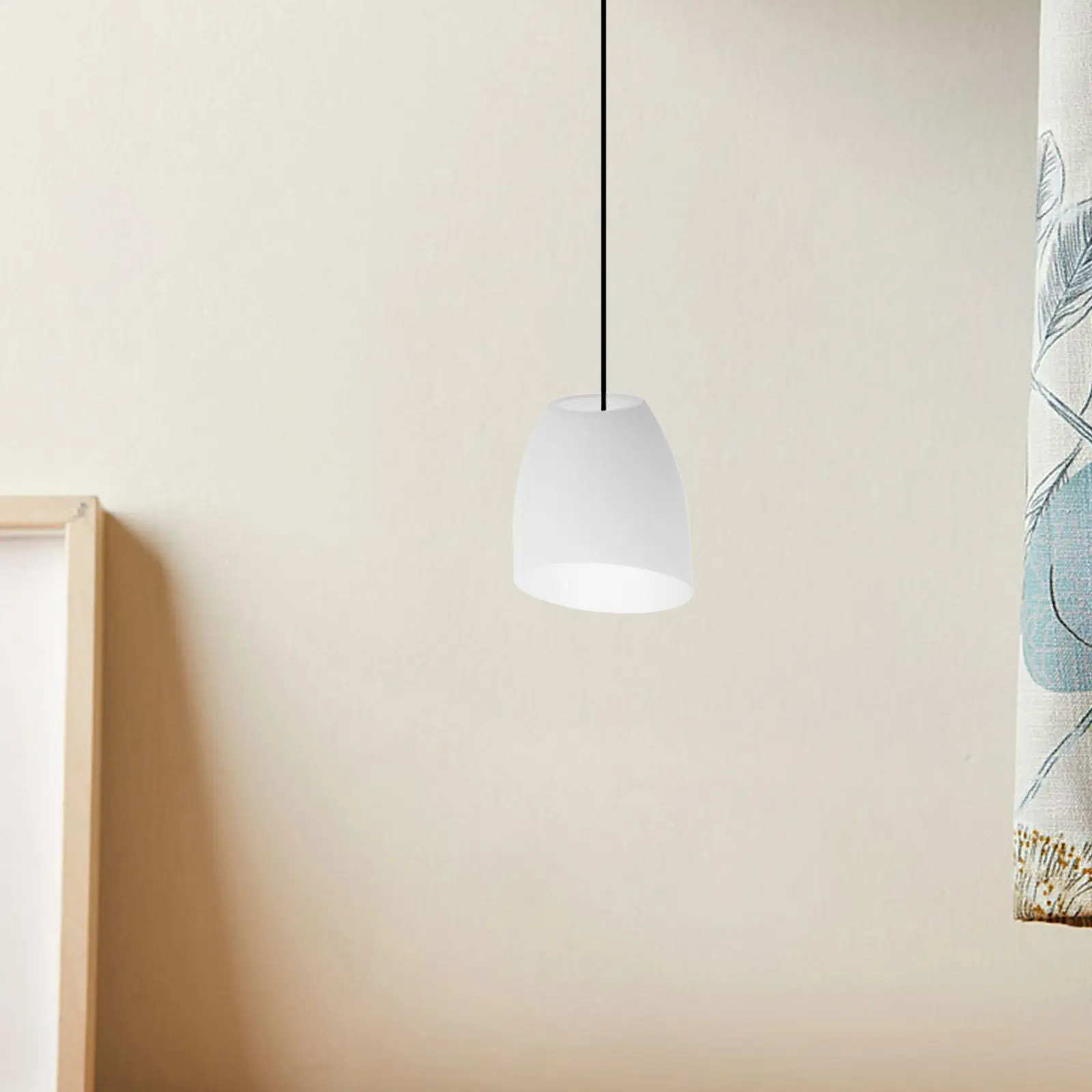 6Pcs Plastic Horseshoe Lamp Shade Inclined Design Easy to Fit Stylish for Ceiling Wall Floor Desk Lamps 40Mm Diameter