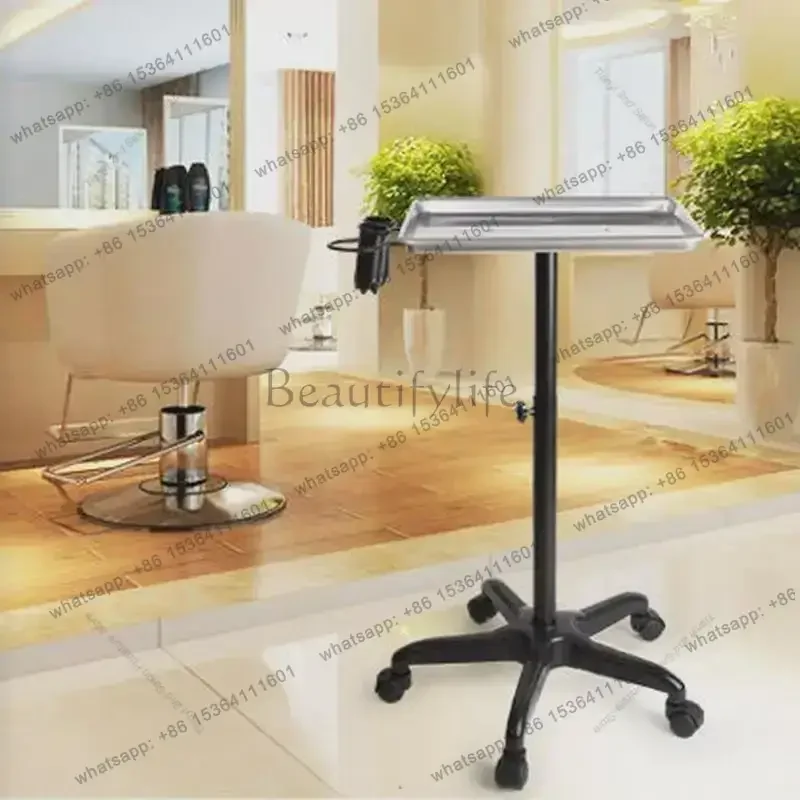 Factory Direct Sales Nordic Barbershop Rolling Cart Designers Modern Storage Creativity Salon Trolley Utility Salon Furniture Ca