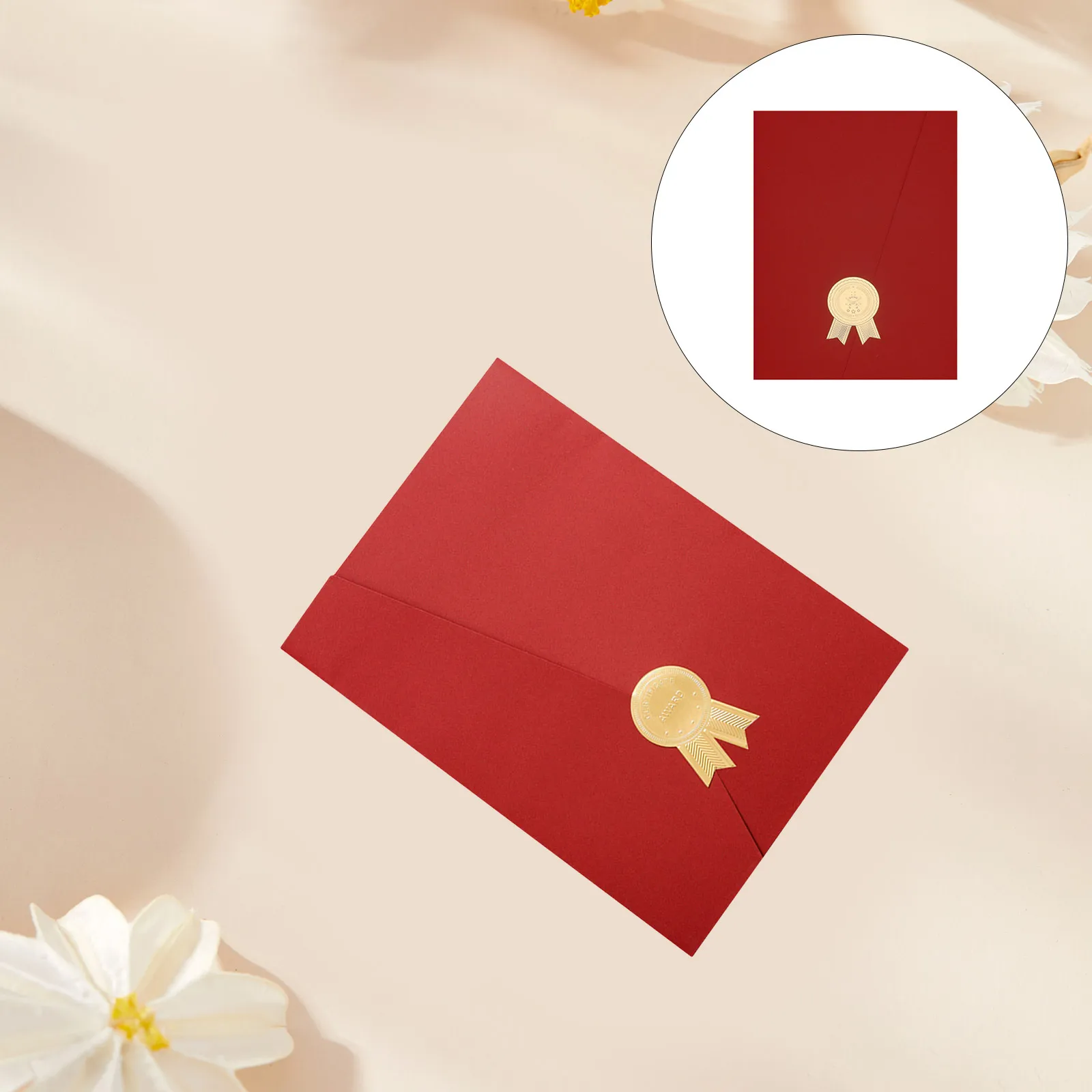 Certificate Cover Diploma Holder Paper Award Protector Certificate Folder Document Paper Cover Achievement Award Frame