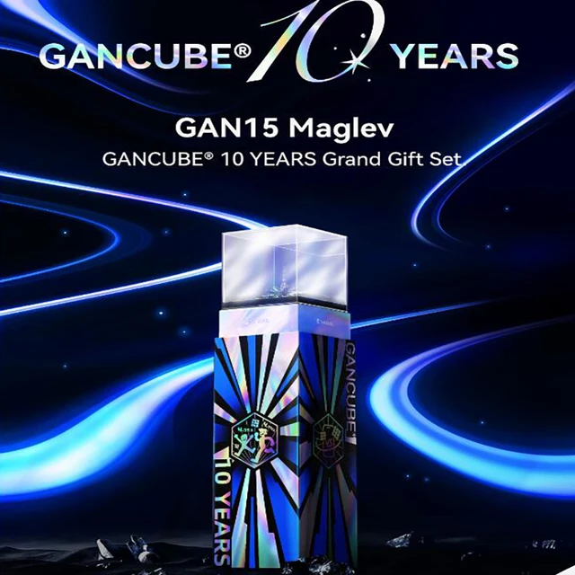 [JudyCube]GAN 15 Maglev 10th Anniversary Collection Version UV GAN 12UI Magnetic Magic Speed Cube 356ME GAN icarry 2 rocznica