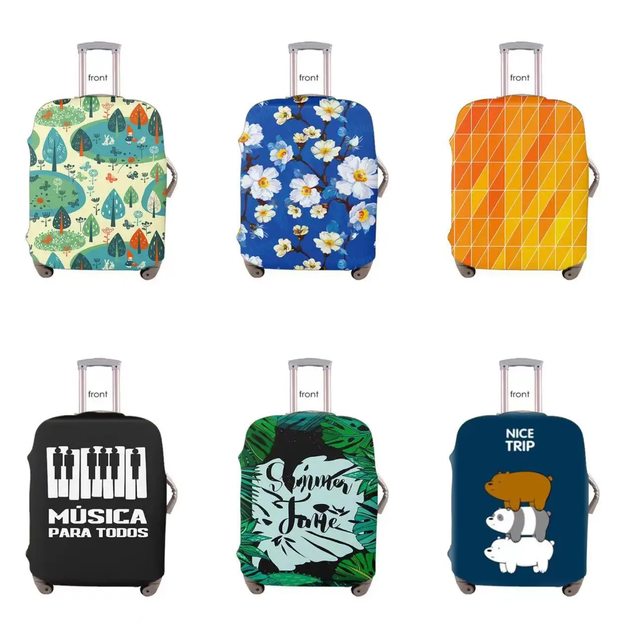 

New Luggage Protective Cover Wear-resistant Elastic Case Cover Trolley Case Suitcase Jacket Dust Cover Protective Cover Factory