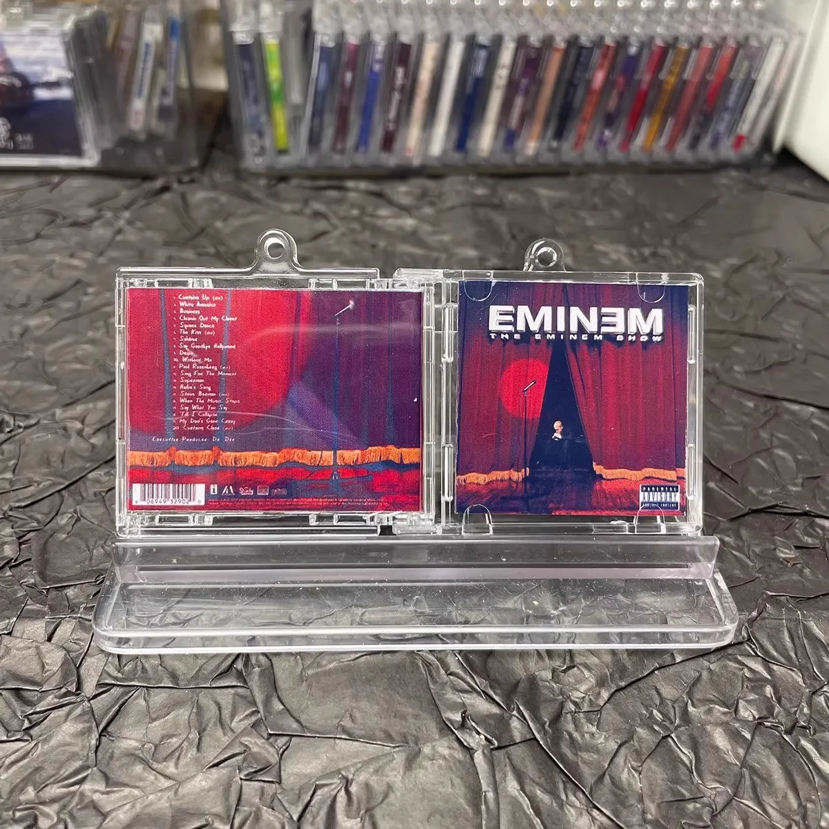 Hip hop Slim Shady MINI Music CD NFC Keychain Play Song The Eminem