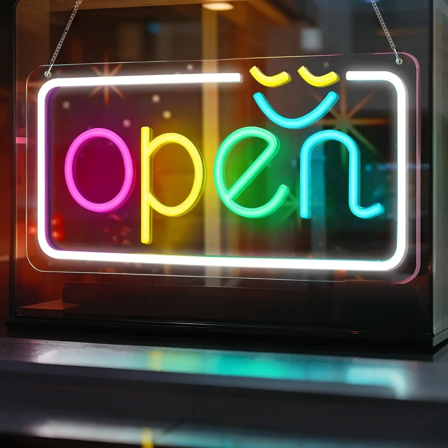 Open LED Neon Signs Business Adjustable Brightness Super Bright Open Sign Powered by USB for Party Club Hotel Window Wall Store