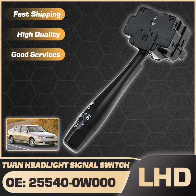

Turn Signal Light Combination Steering Switch 25540-0W000 For Infiniti G20 P11 MK2 Nissan Primera Camino 1999-2002 25540-5M000