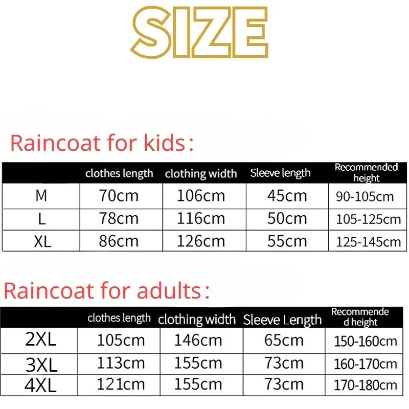 Korean Style Parent Child Rain Poncho with Bag Waterproof Raincoat for Kids Girls Students Raincoat With Schoolbag Space 판초우의 비옷