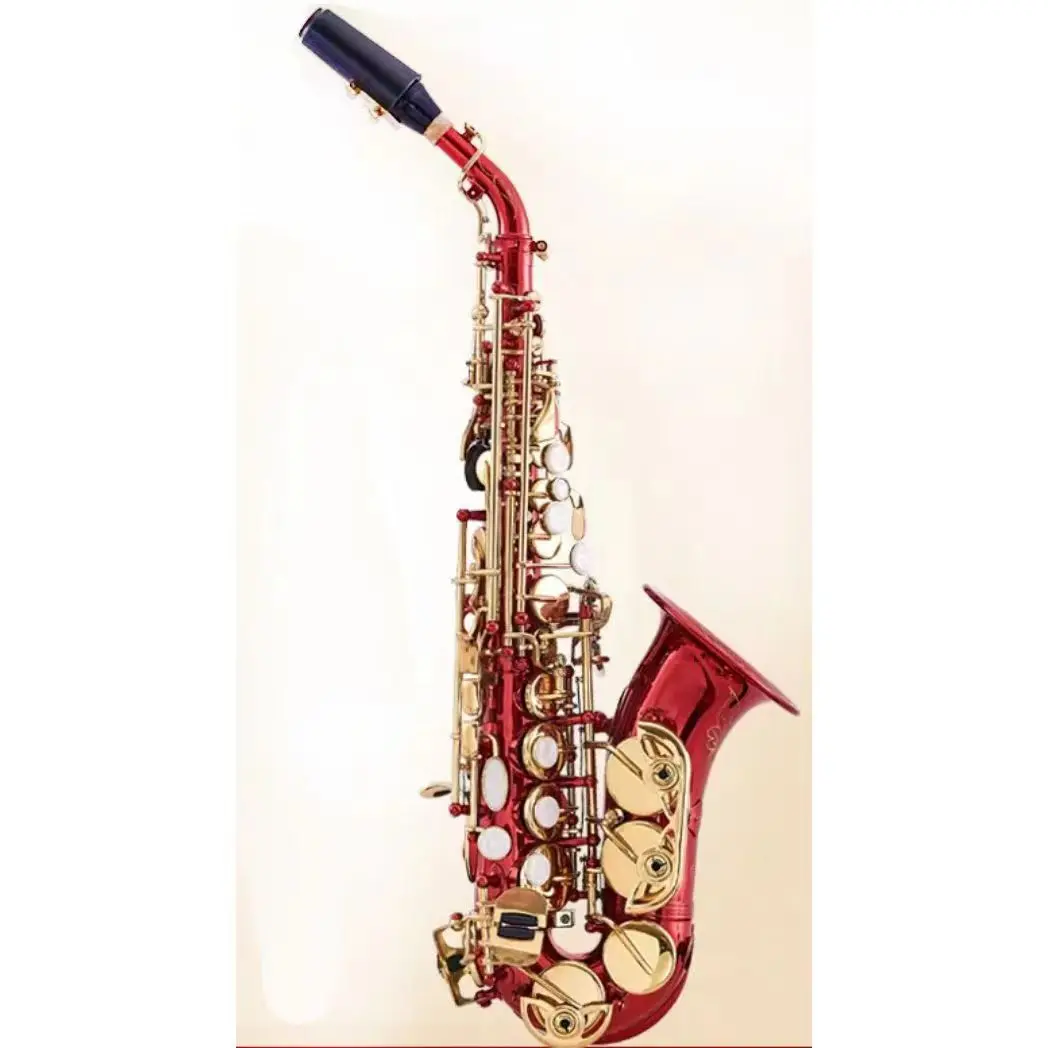 

Factory wholesale OEM High Quality Cheap Red Body Lacquer Keys Alto Saxophone