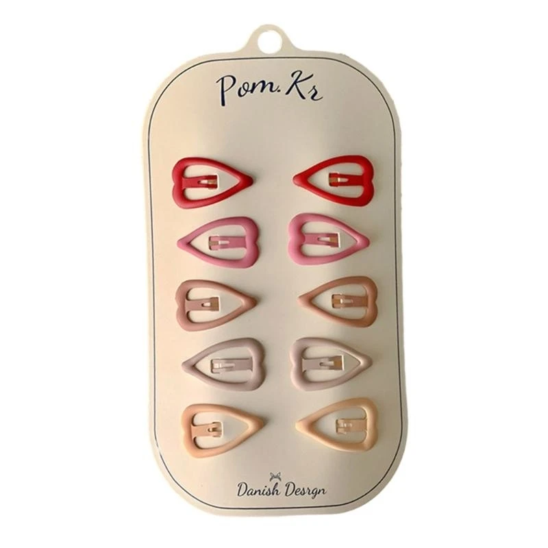 

JU64 Pack of 10 Girls Hair Clips Stylish Hairpin Versatile Heart Star Hair Barrettes & Versatile Accessories Lightweight