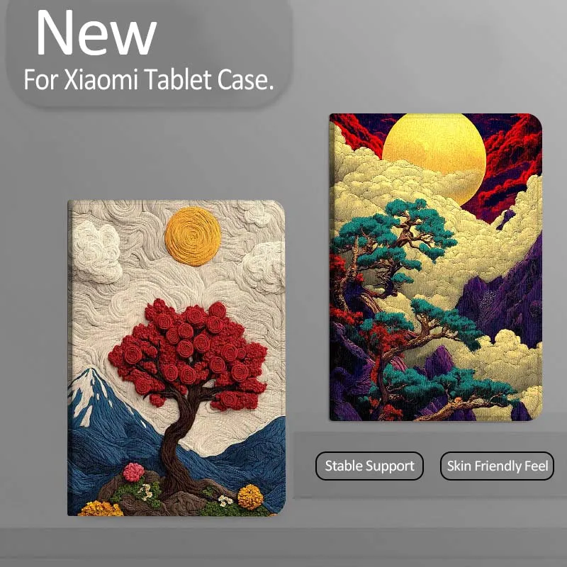 Artistic landscape pattern Tablet Case For Xiaomi Redmi Mi Pad 4 5 6 7 8 K SE Mini Pro Plus Max 10.1 11.2  inch