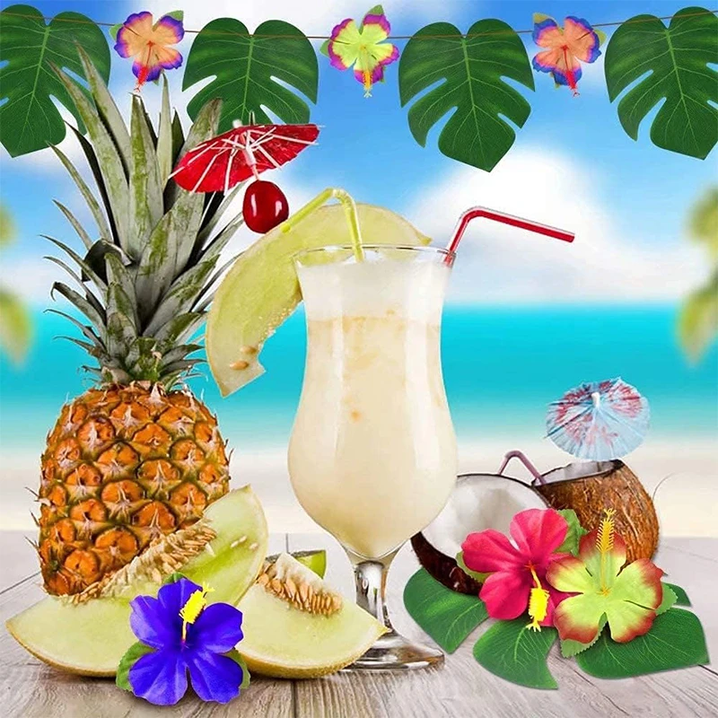 5/10/20 Stück 11 cm große künstliche Hibiskusblüten aus Seide für Hawaii-Sommerpartys, Tischdekoration für Zuhause, Hochzeiten und Partys – Detail 4