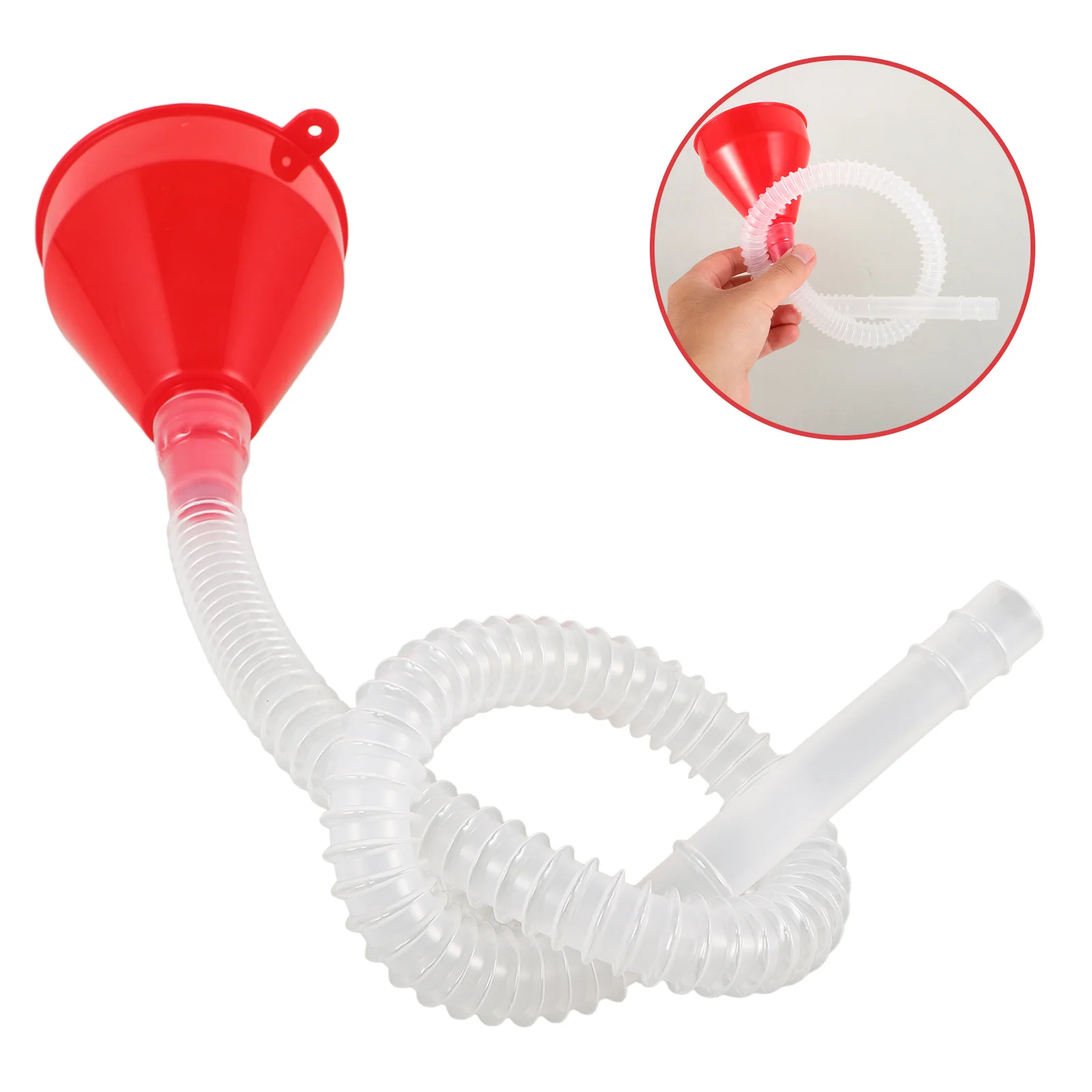 

Extended Spout Plastic Funnel Durable Precision Pouring Versatile Compact Lightweight Easy Storage Transport Automotive DIY Long