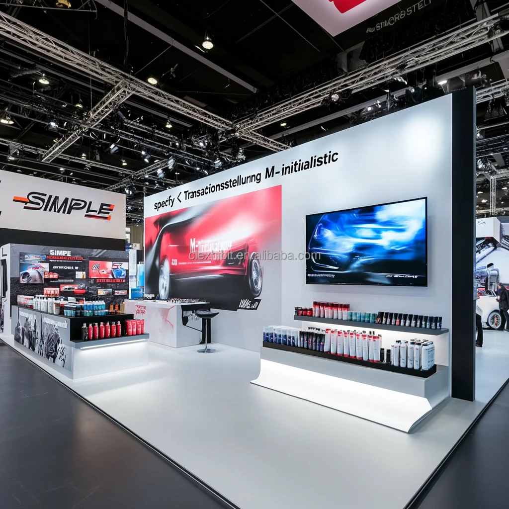 Custom Portable Trade Show Booth Design Expo Display Exhibit Fair Stand Modular Exhibition Booth for AAPEX