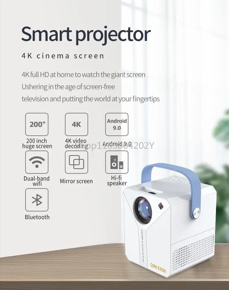 Mobile Projector WiFi Android iPhone/iPad Mobile Phone Bluetooth