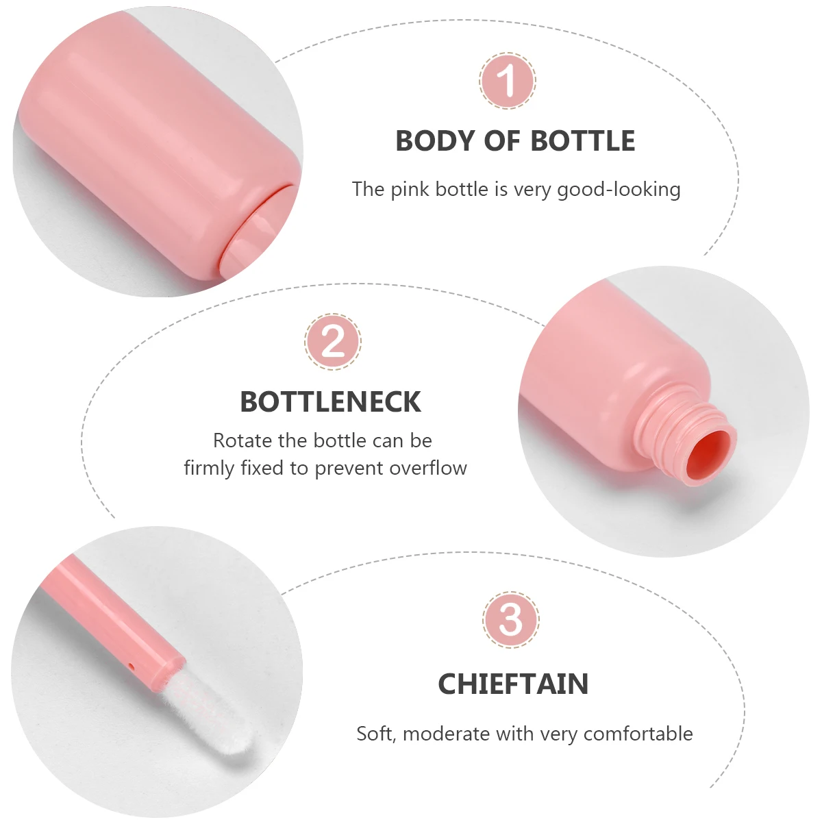 

12PCS DIY Lipstick Gloss Tube Empty Lip Gloss Bottles Lip Bottles Portable Lip Balm Container (Pink)