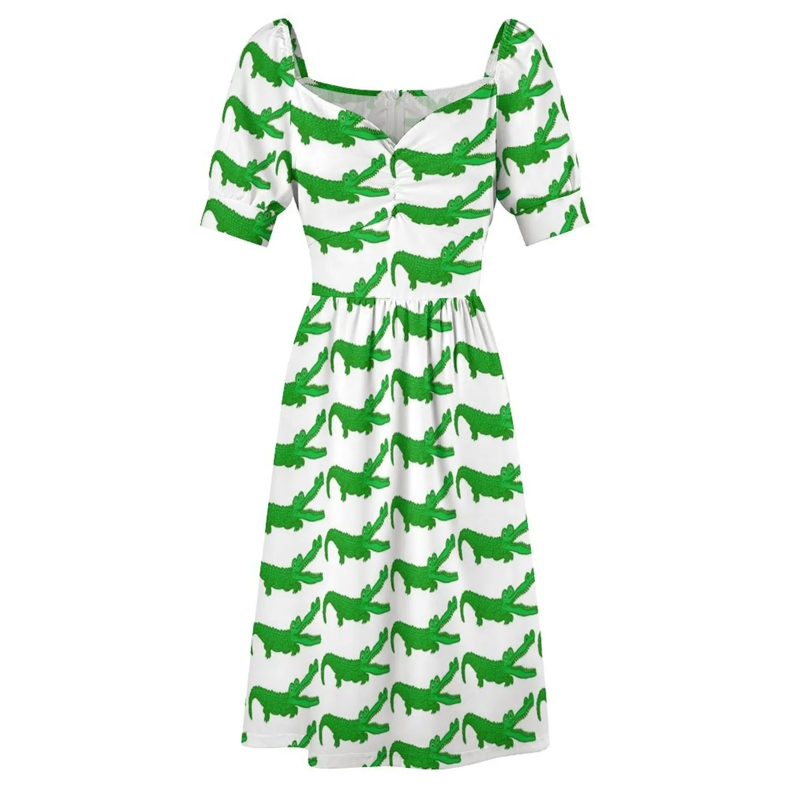 Cute Little Gator - Large Gator Size - Football Tailgating Florida Dress Short-Sleeved Dress dress Woman clothes