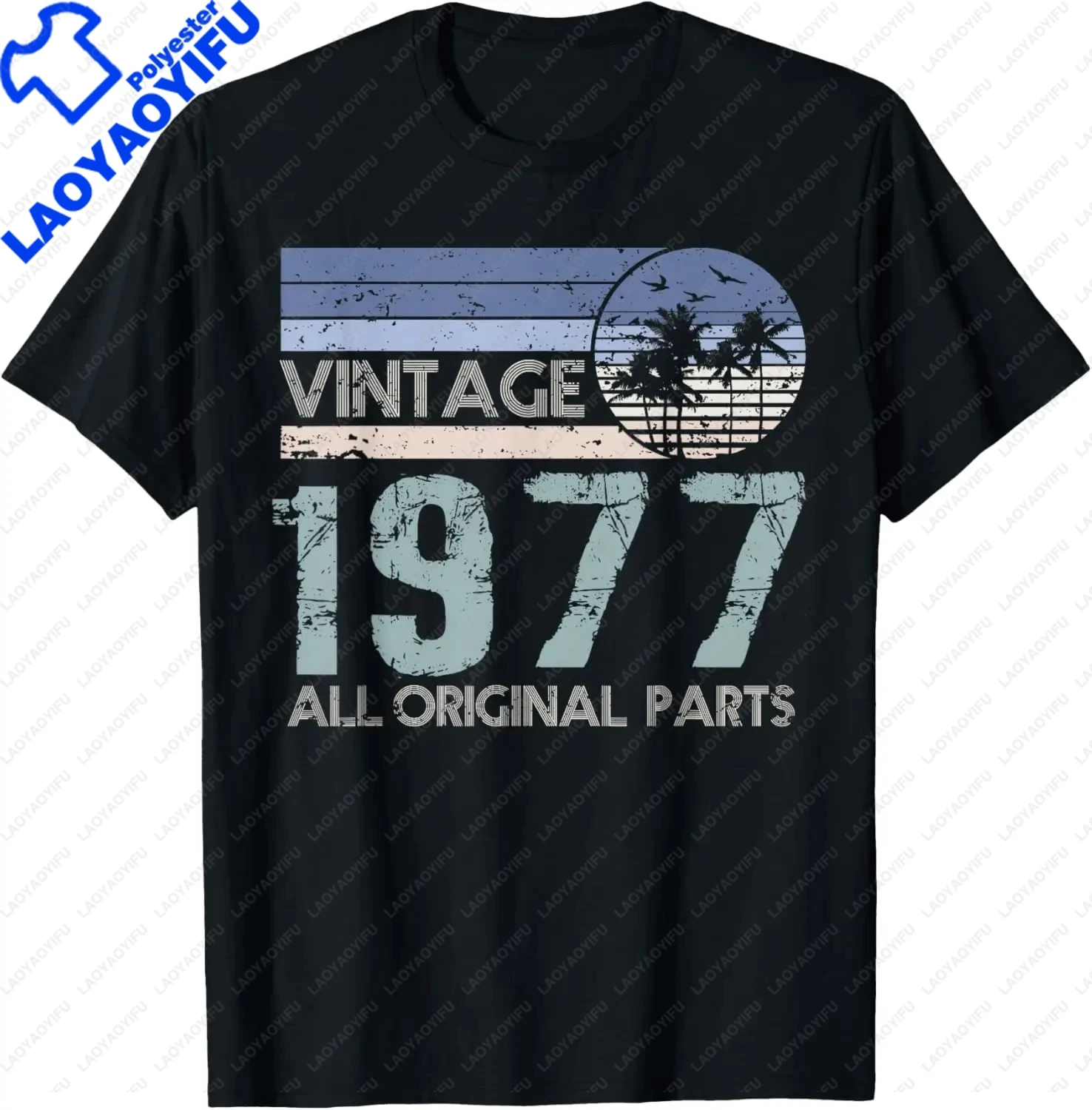 Jahrgang 1977. Alle Originalteile. T-Shirt Unisex Sommer Streetwear Tops Casual T Shirt für Mann Camisas – Detail 7