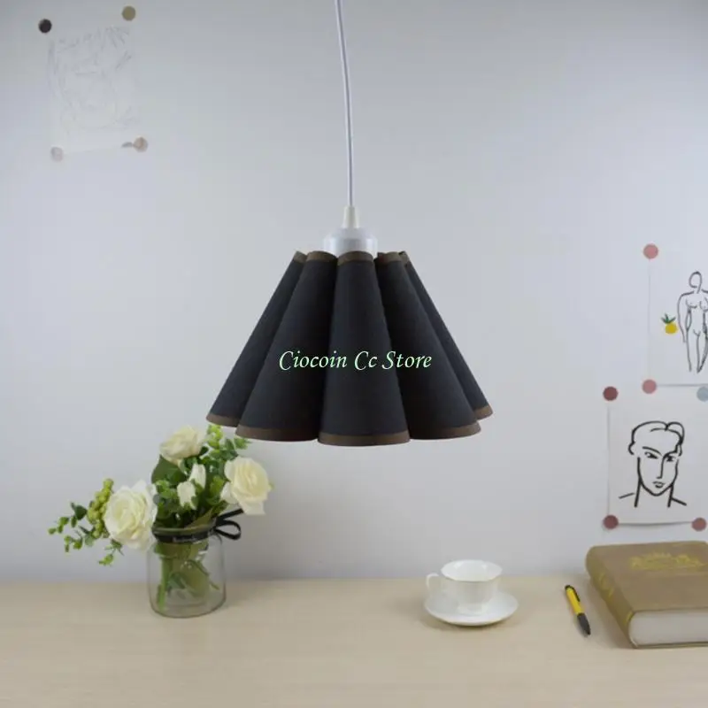 X90F E27 Flower Shaped Decorative Cloth Lampshades Home Decorative Wall Light Shade For Living Room Kitchen Lamps Enduring