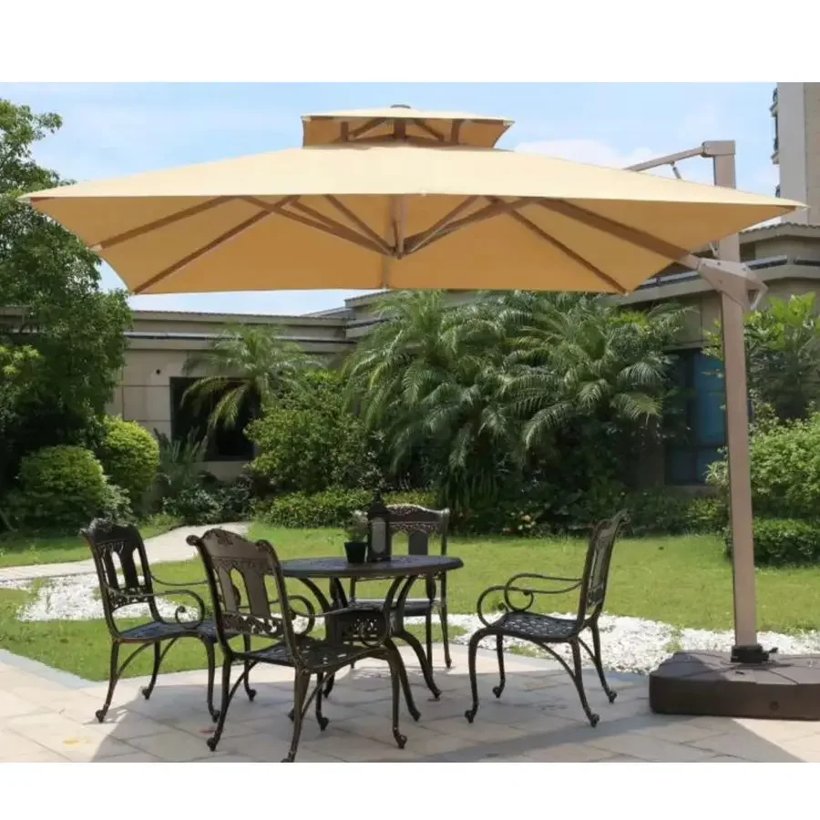 wholesale cantilever umbrella solar umbrella & base led light parasols patio outdoor garden outdoor furniture umbrellas nature