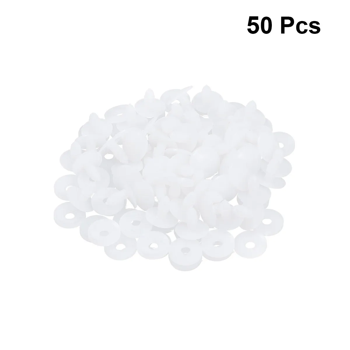 

50Set Premium Plastic Joint Components for Moveable Figure Making Flexible 360 Degree Rotation Craft Accessories 35Mm White