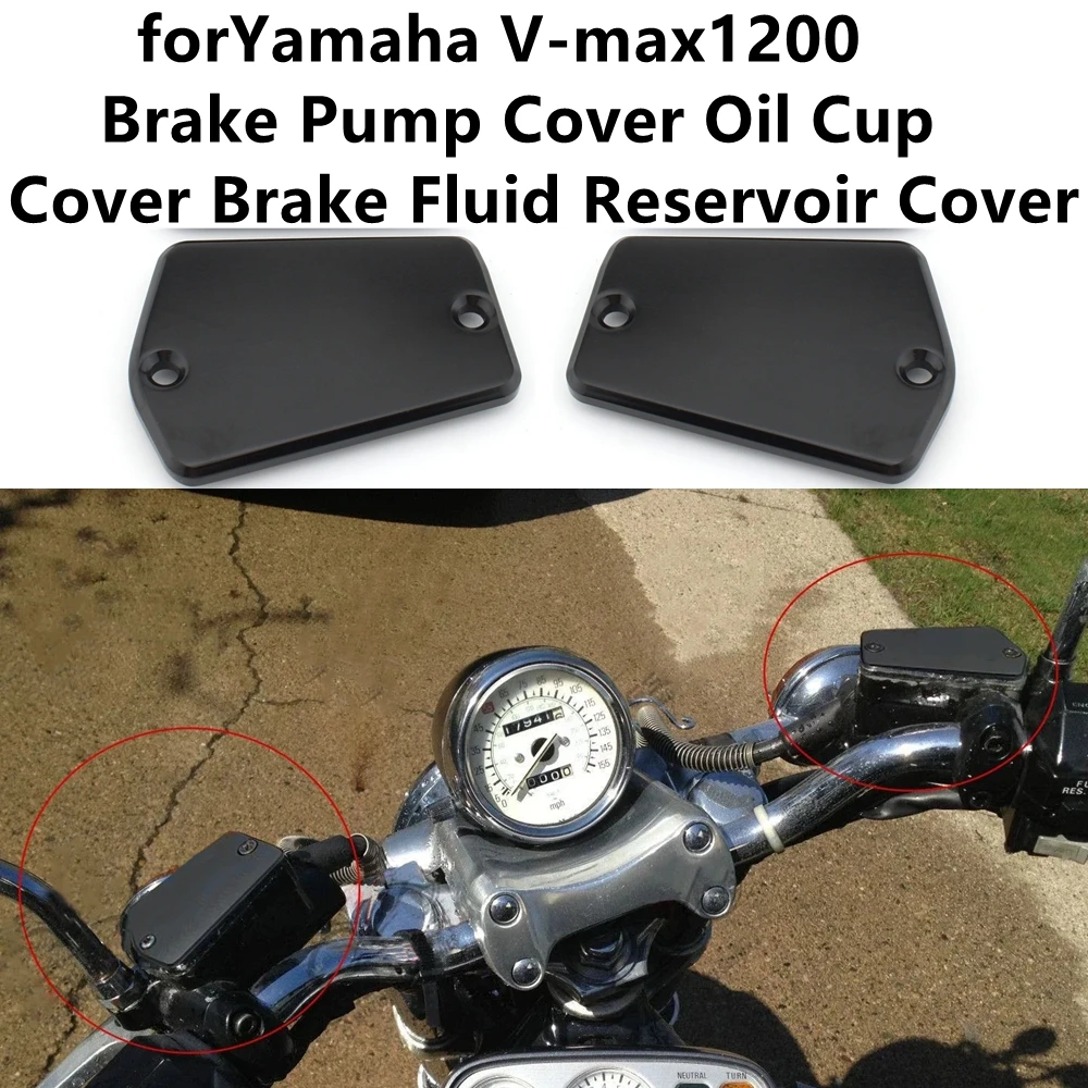 For Yamaha V-MAX VMAX 1200 1985-2007 Motorcycle Accessories Front Brake Clutch Master Cylinder Fluid Reservoir Cover Cap