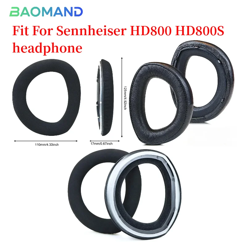 

1pair Ear Pad For Sennheiser HD800 HD800S Headset Gamer Replacement Headphones Memory Foam Earpads Foam Ear Pads Cover