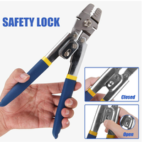 Fishing Crimping Pliers Stainless Steel Hand Crimper Aluminum Brass Loop Sleeve Rigging Kit Wire Rope Crimp Tool