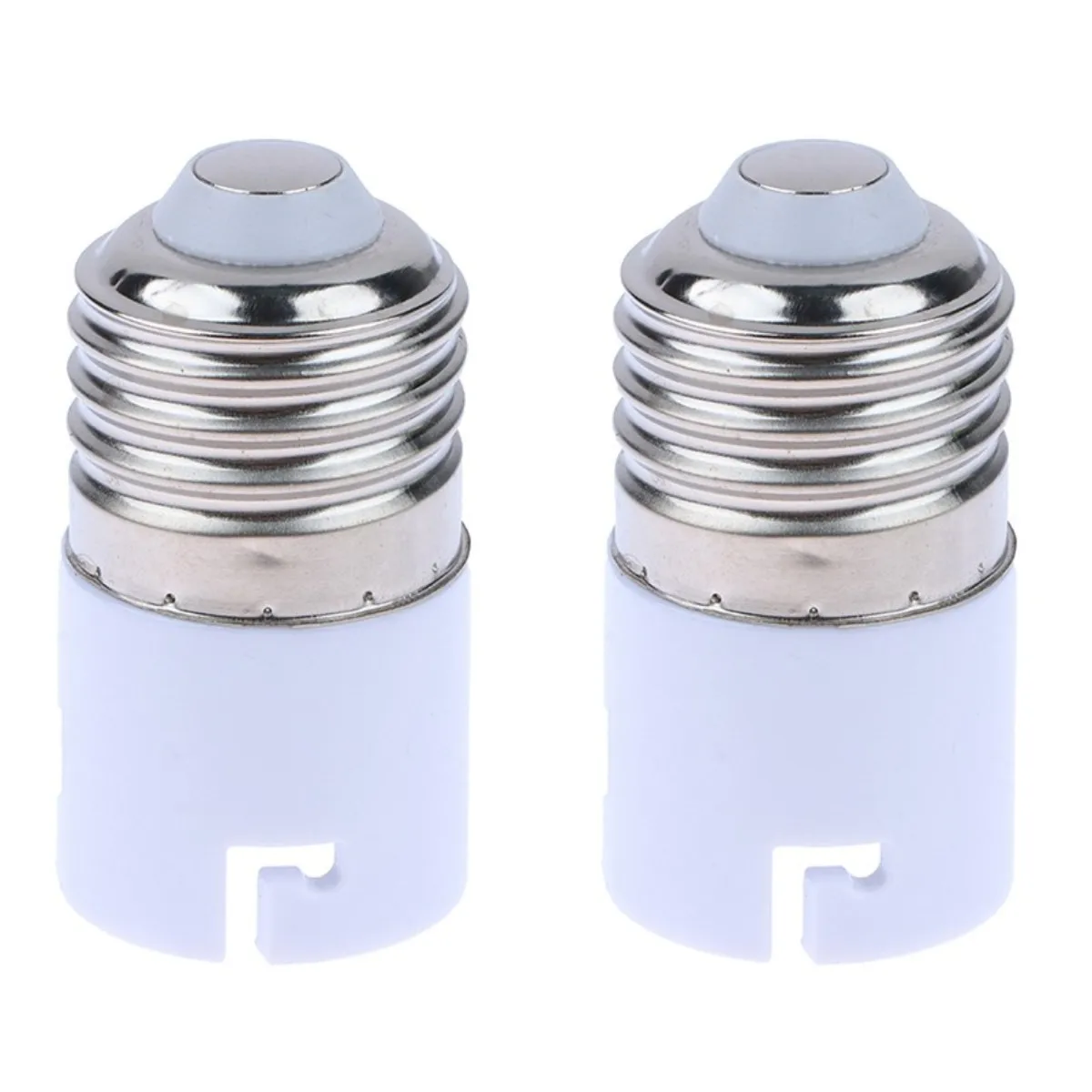 High Quality White LED Socket Lampbase E27 To B22 Adaptor Converter For Bulb Lamp Fireproof Lighting Accessories